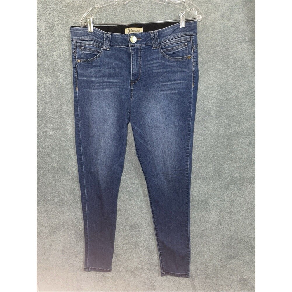 Democracy Womens Jeans 14 Blue‎ Jegging Skinny Stretch Medium Wash Pockets Denim